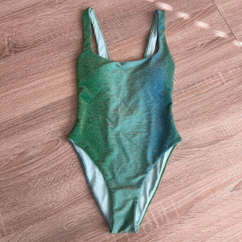 Aerie Sparkle Babewatch One Piece Swimsuit Size XXS